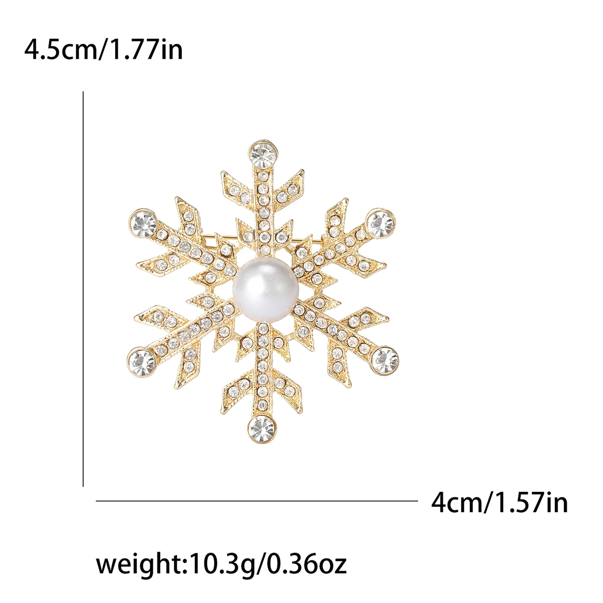 DAYEH Luxury Crystal Snowflake Brooches for Women Unisex Christmas Pins Multi-color Available Holiday Party Accessories Gifts